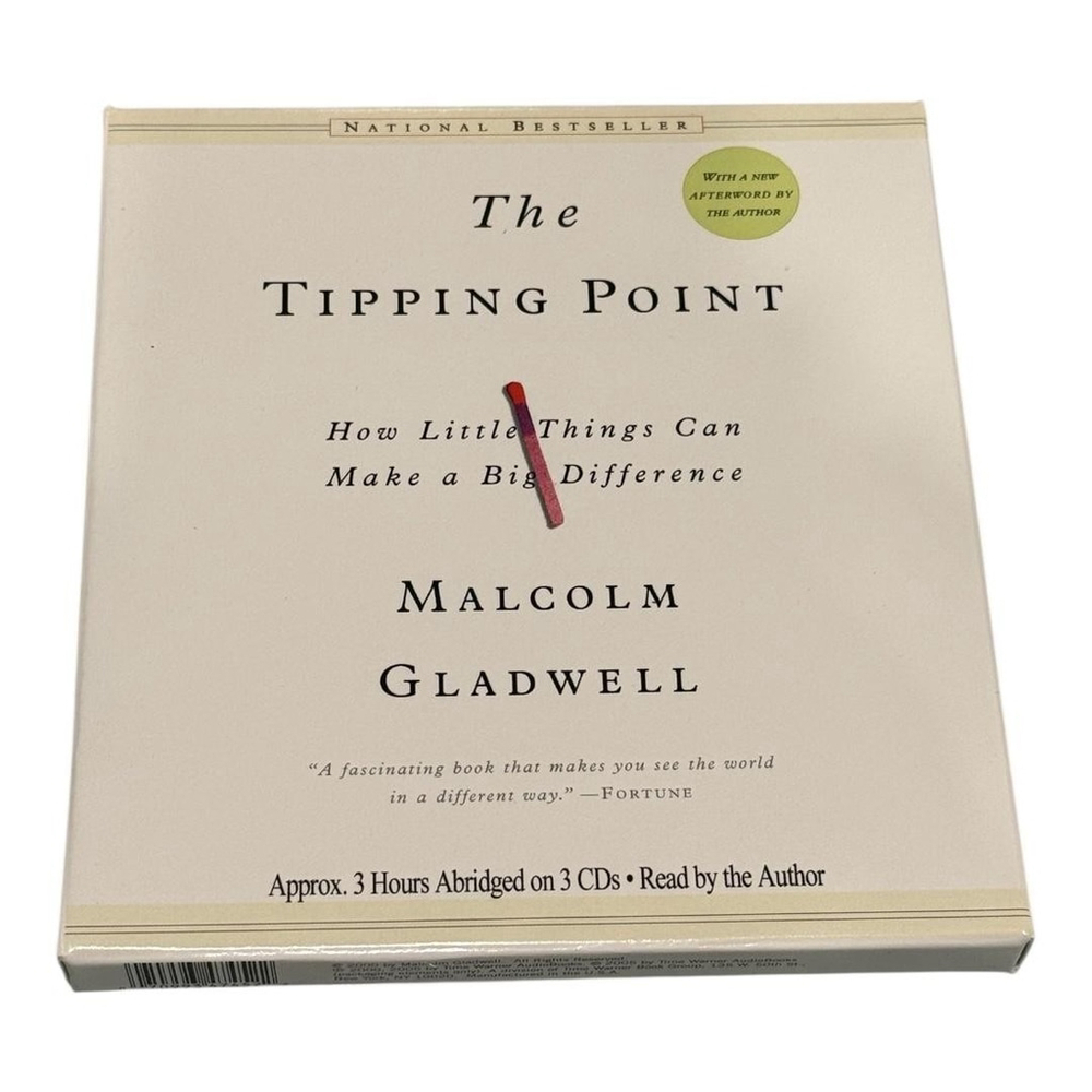 Malcolm Gladwell The Tipping Point Audiobook 3 CDs Abridged Read by Author